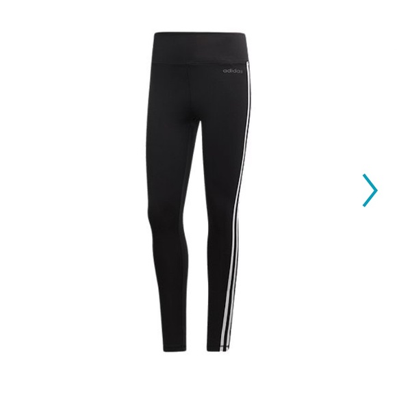Adidas Designed 2 Move 3 Stripe 3/4 leggings - Picture 1 of 3